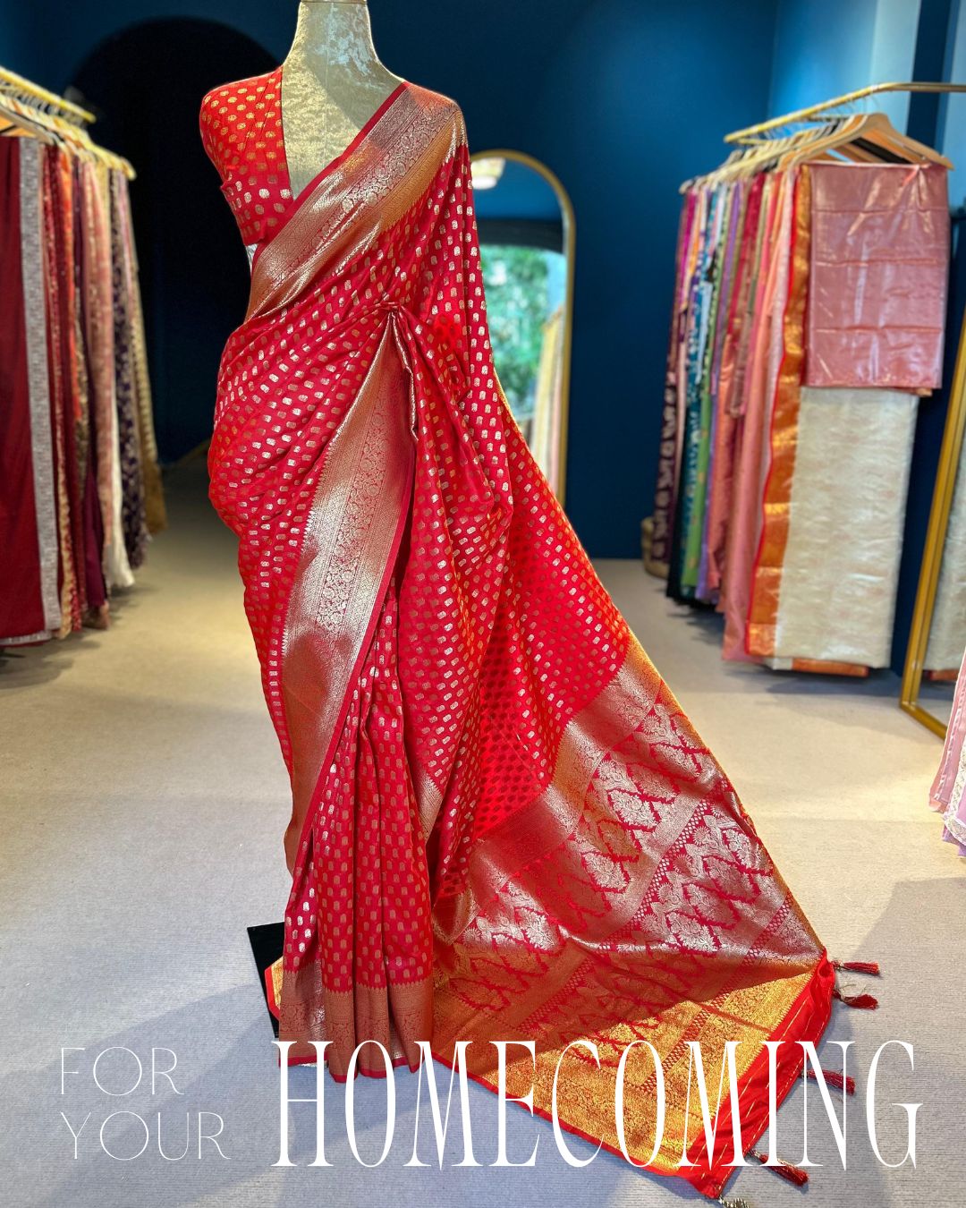 Homecoming Bride- Banarasi Silk Saree