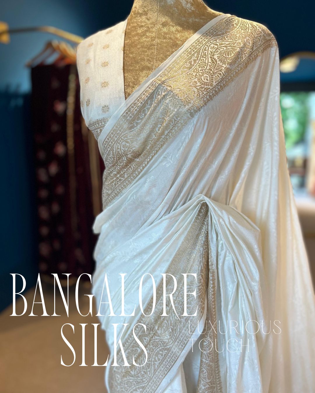 Bangalore Silks - White