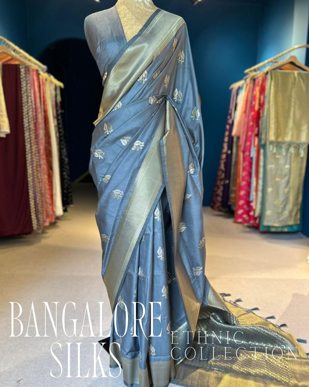 Bangalore Silks - Gray (0126)