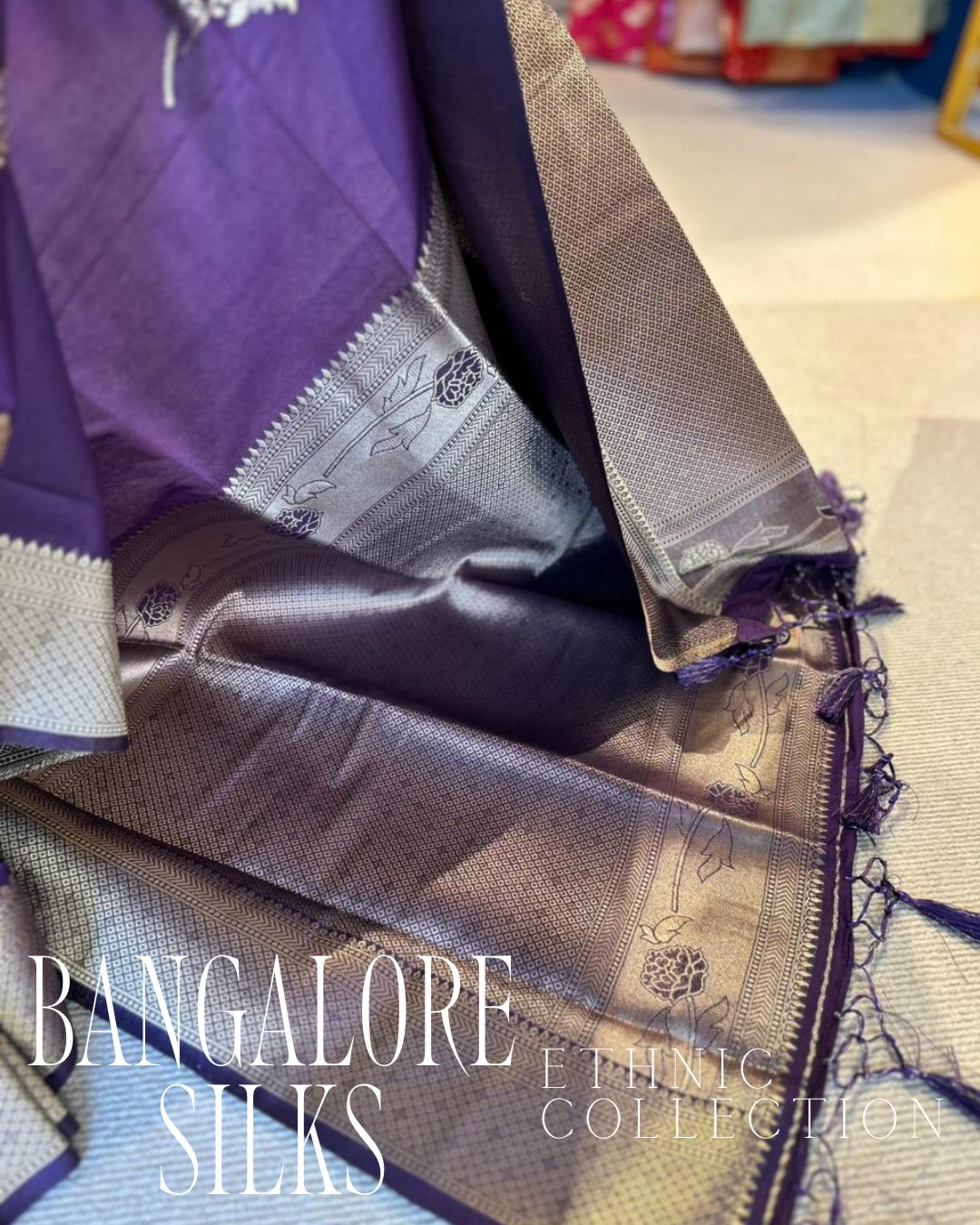 Bangalore Silks - Dark Purple (0125)