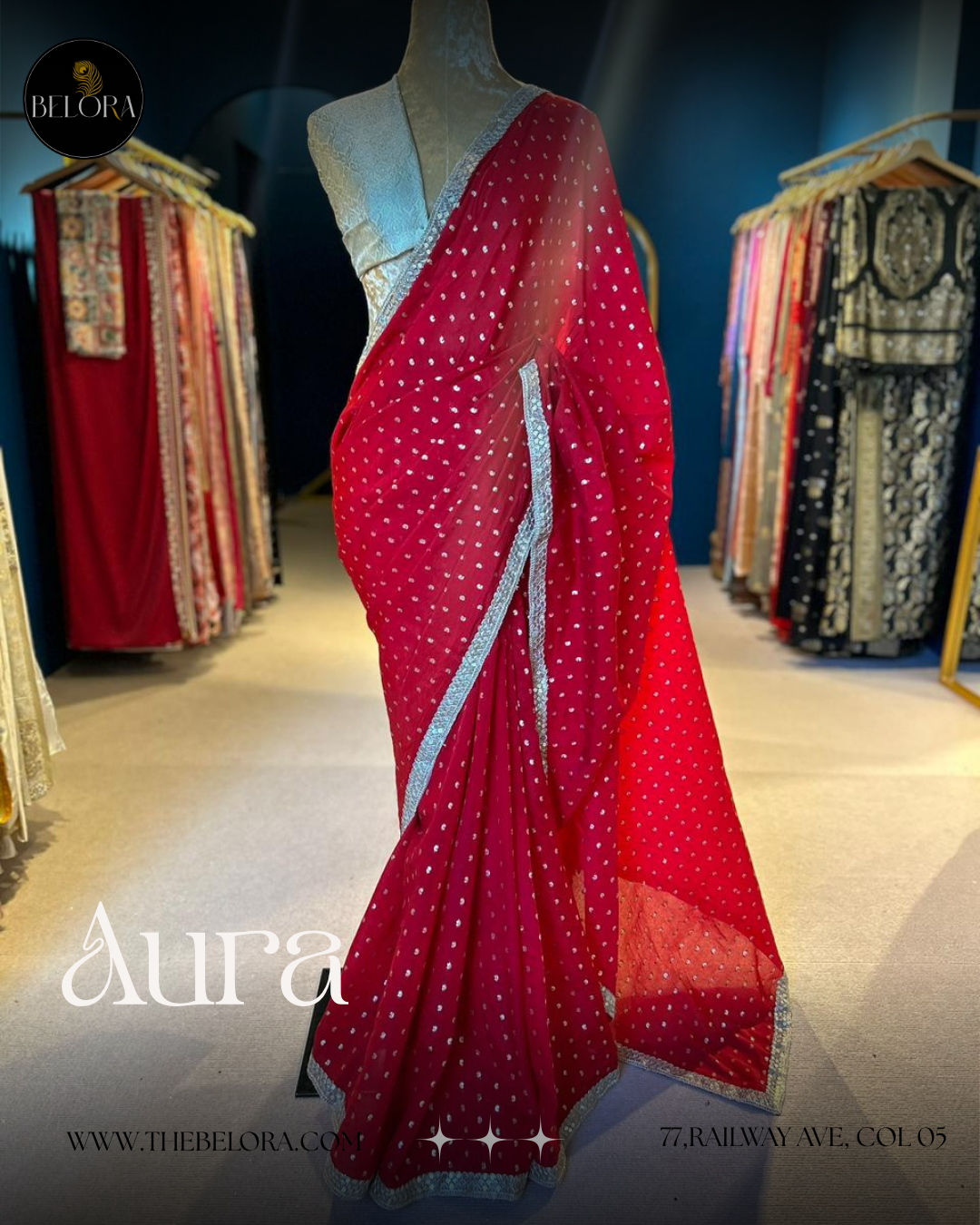 Red Soft Brocade