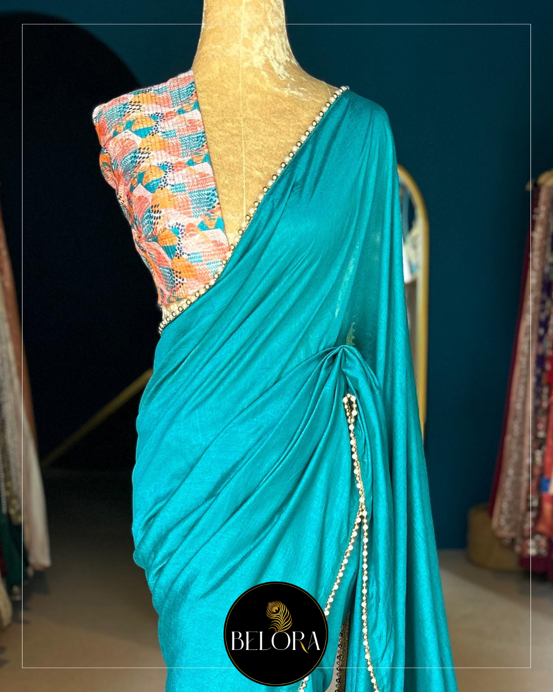 Monsoon Muse: Teal Blue