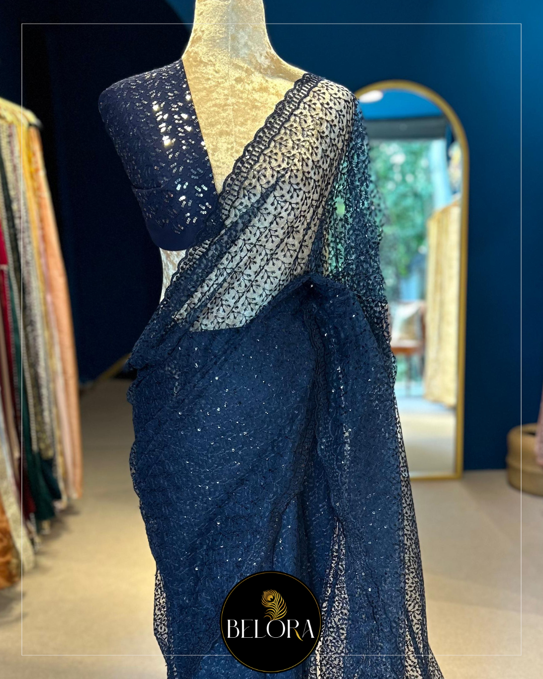 Monsoon Muse: Navy Blue