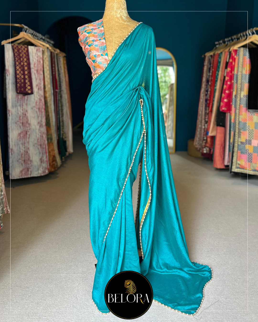 Monsoon Muse: Teal Blue