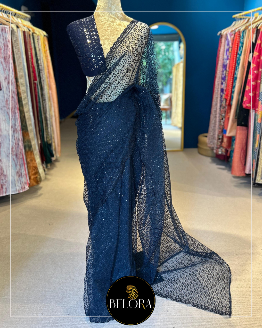 Monsoon Muse: Navy Blue