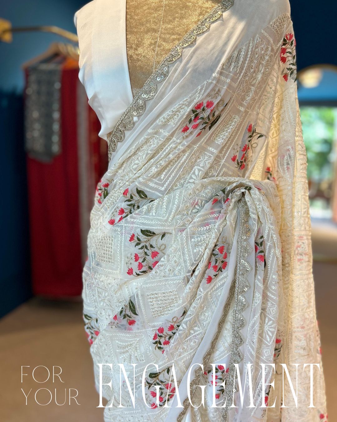 Engagement Saree
