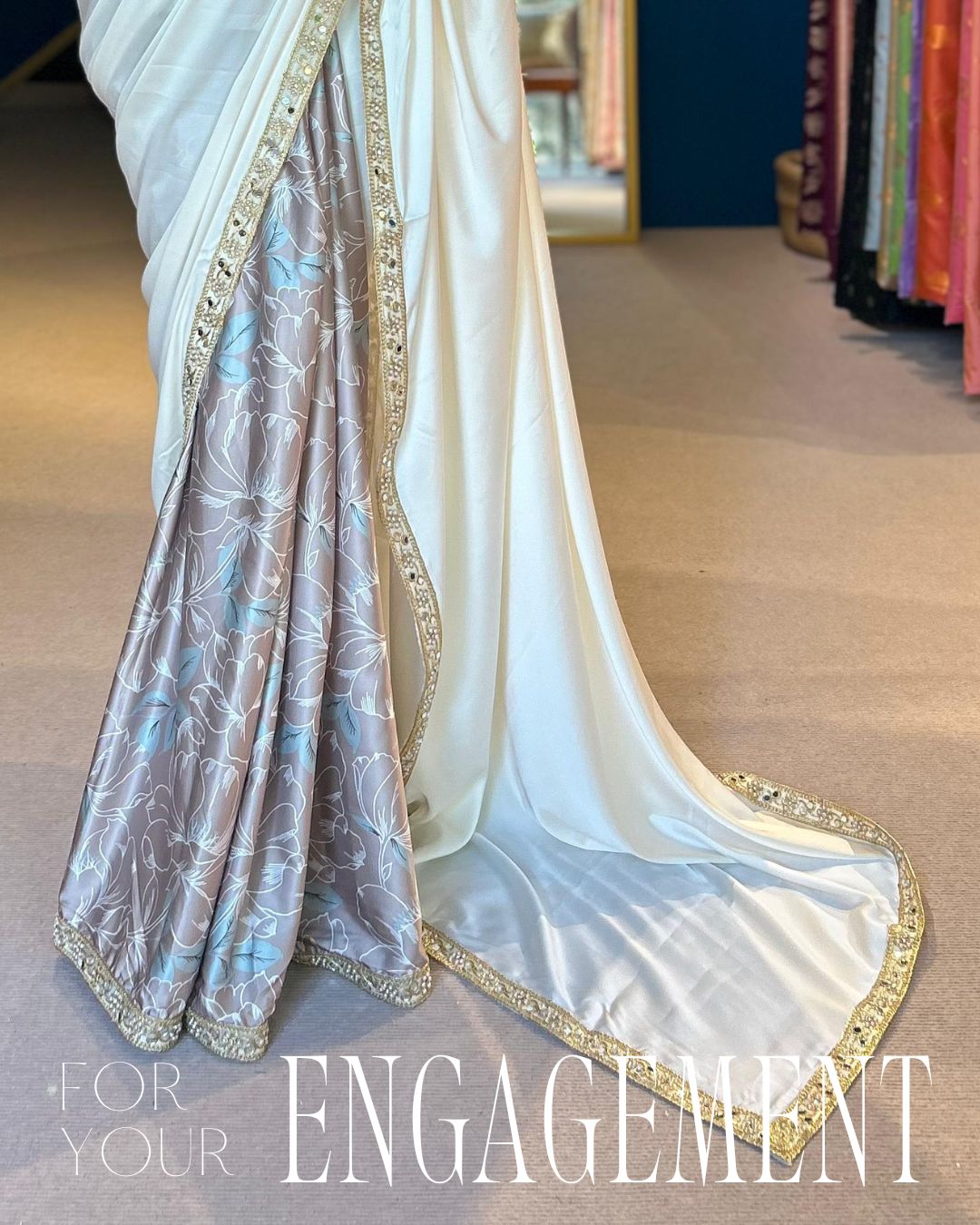 Engagement Saree