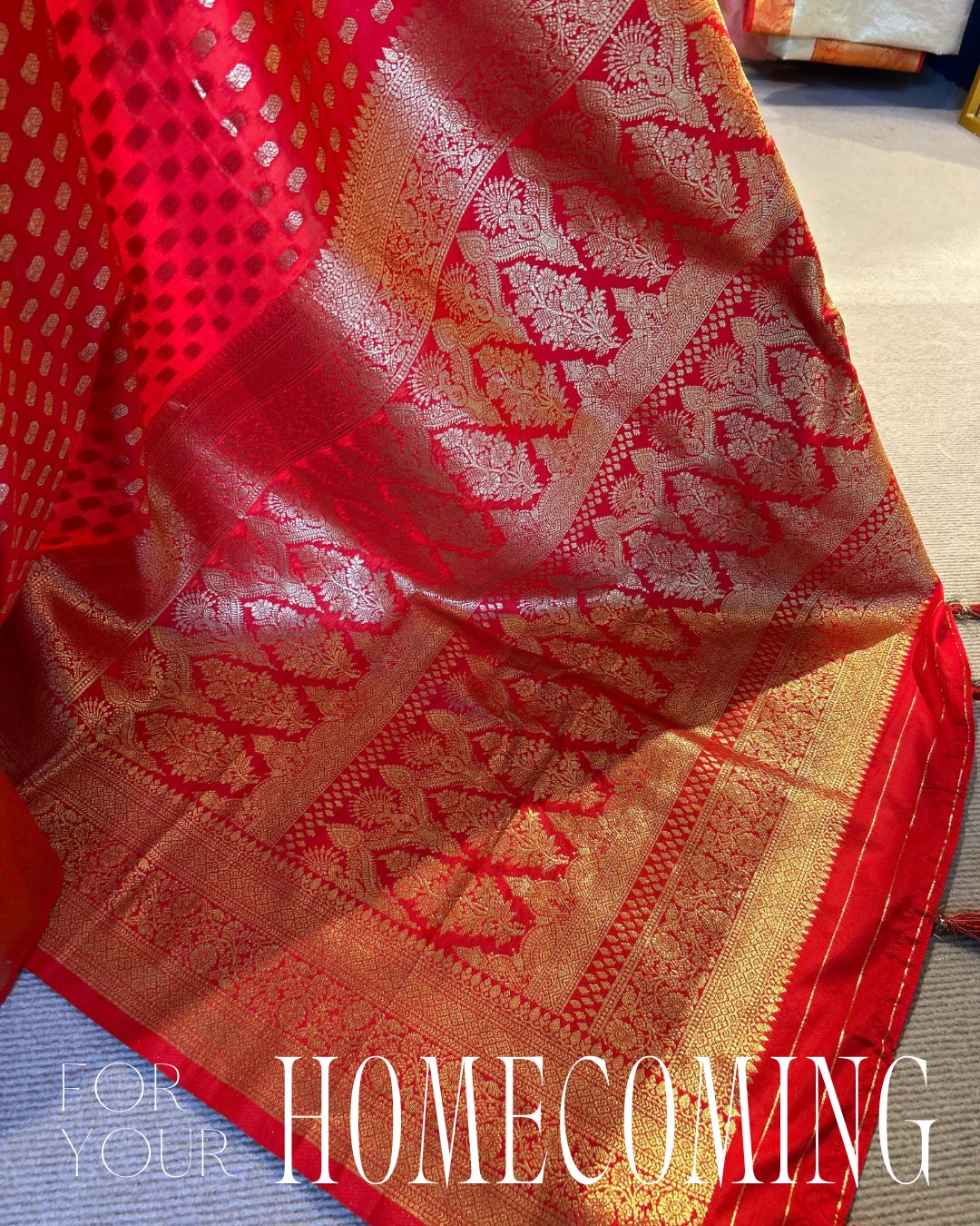 Homecoming Bride- Banarasi Silk Saree