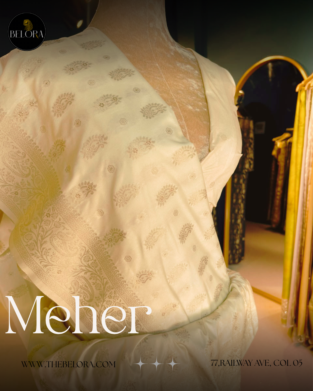 Minimalist Bridal Saree Collection : Bangalore Silk (0054)