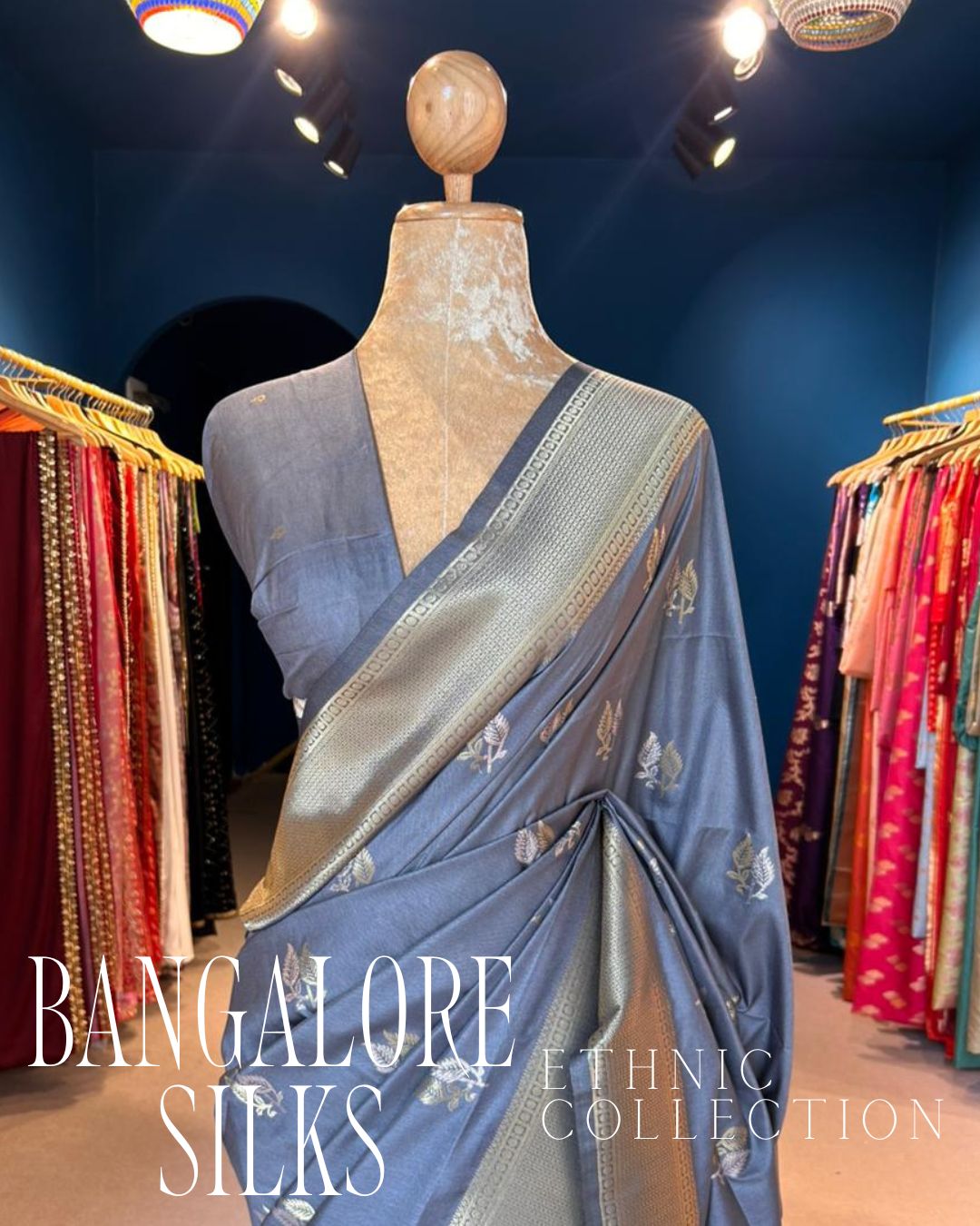 Bangalore Silks - Gray (0126)