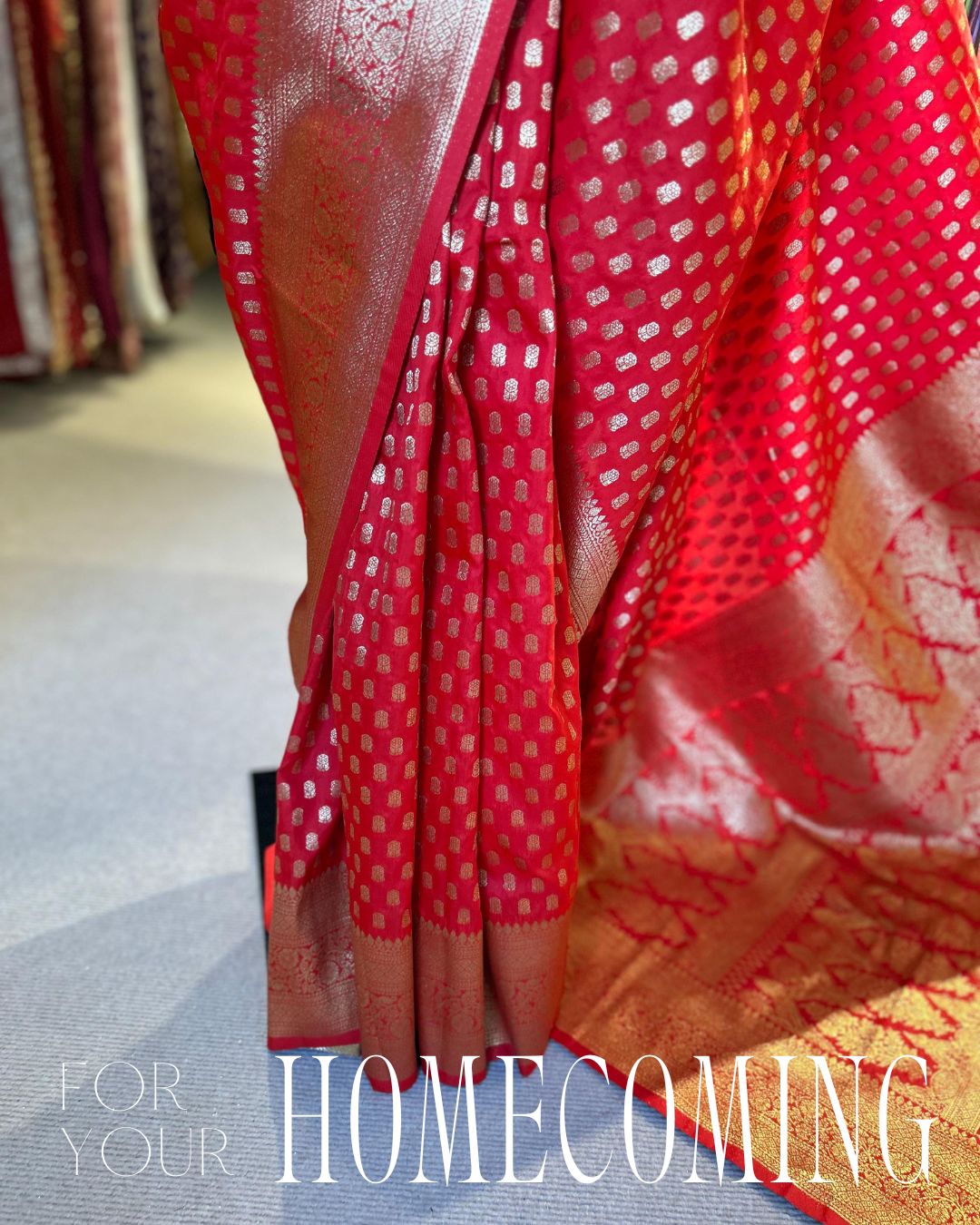 Homecoming Bride- Banarasi Silk Saree