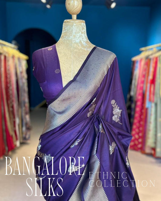 Bangalore Silks - Dark Purple (0125)