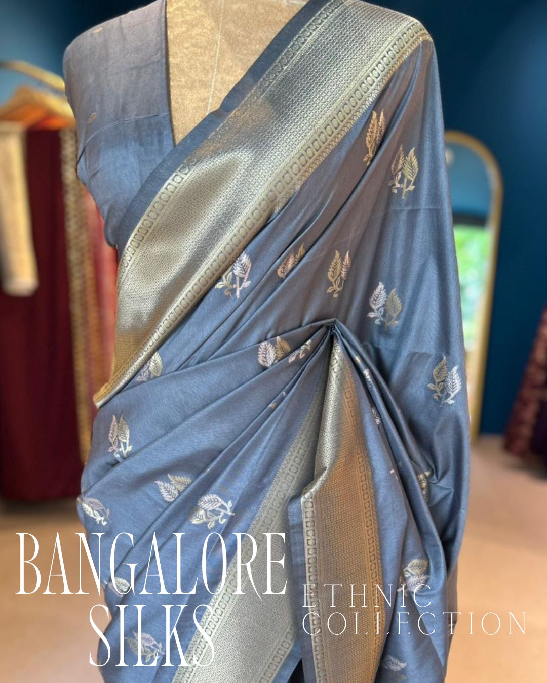 Bangalore Silks - Gray (0126)