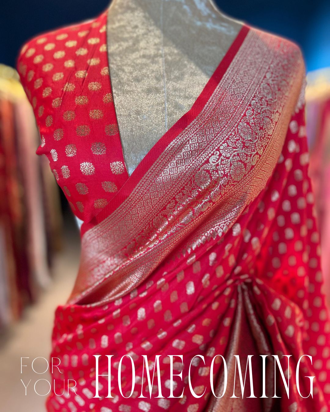 Homecoming Bride- Banarasi Silk Saree