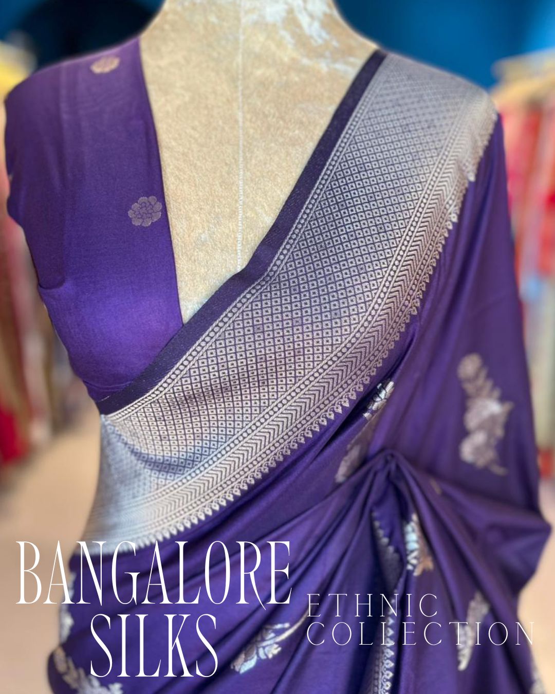 Bangalore Silks - Dark Purple (0125)