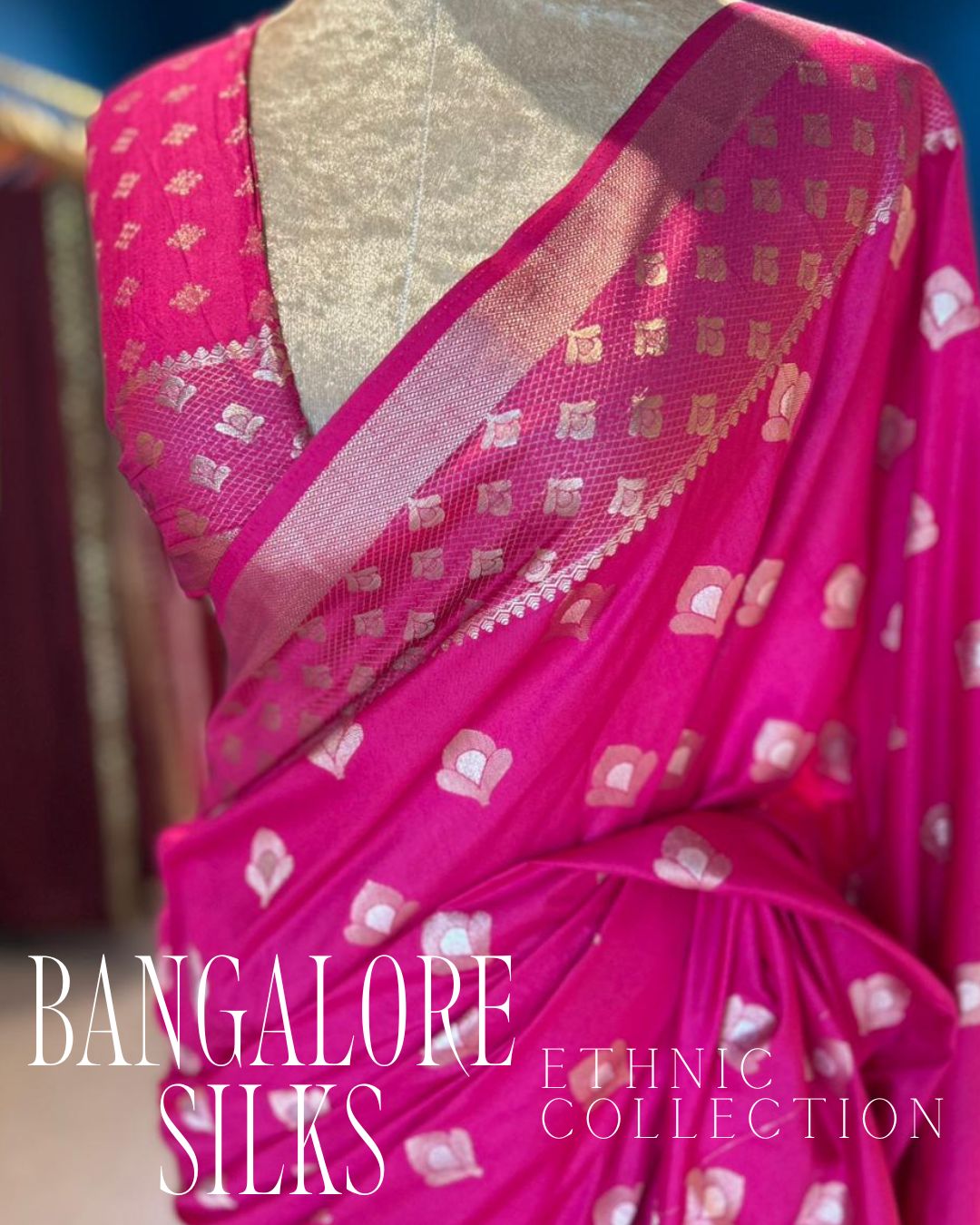 Bangalore Silks - Magenta
