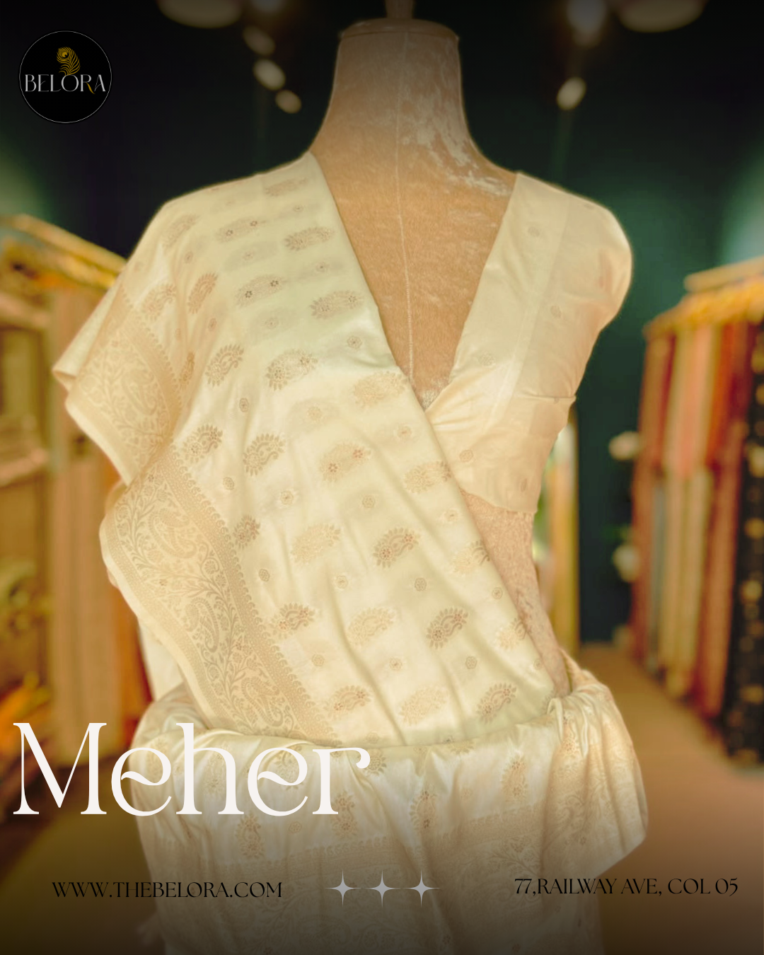 Minimalist Bridal Saree Collection : Bangalore Silk (0054)