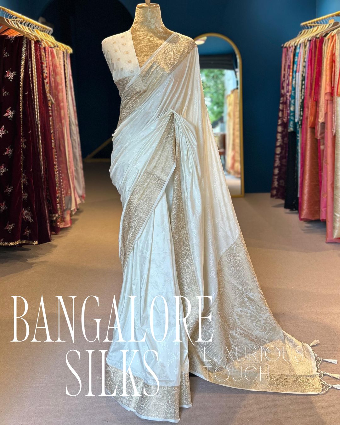Bangalore Silks - White