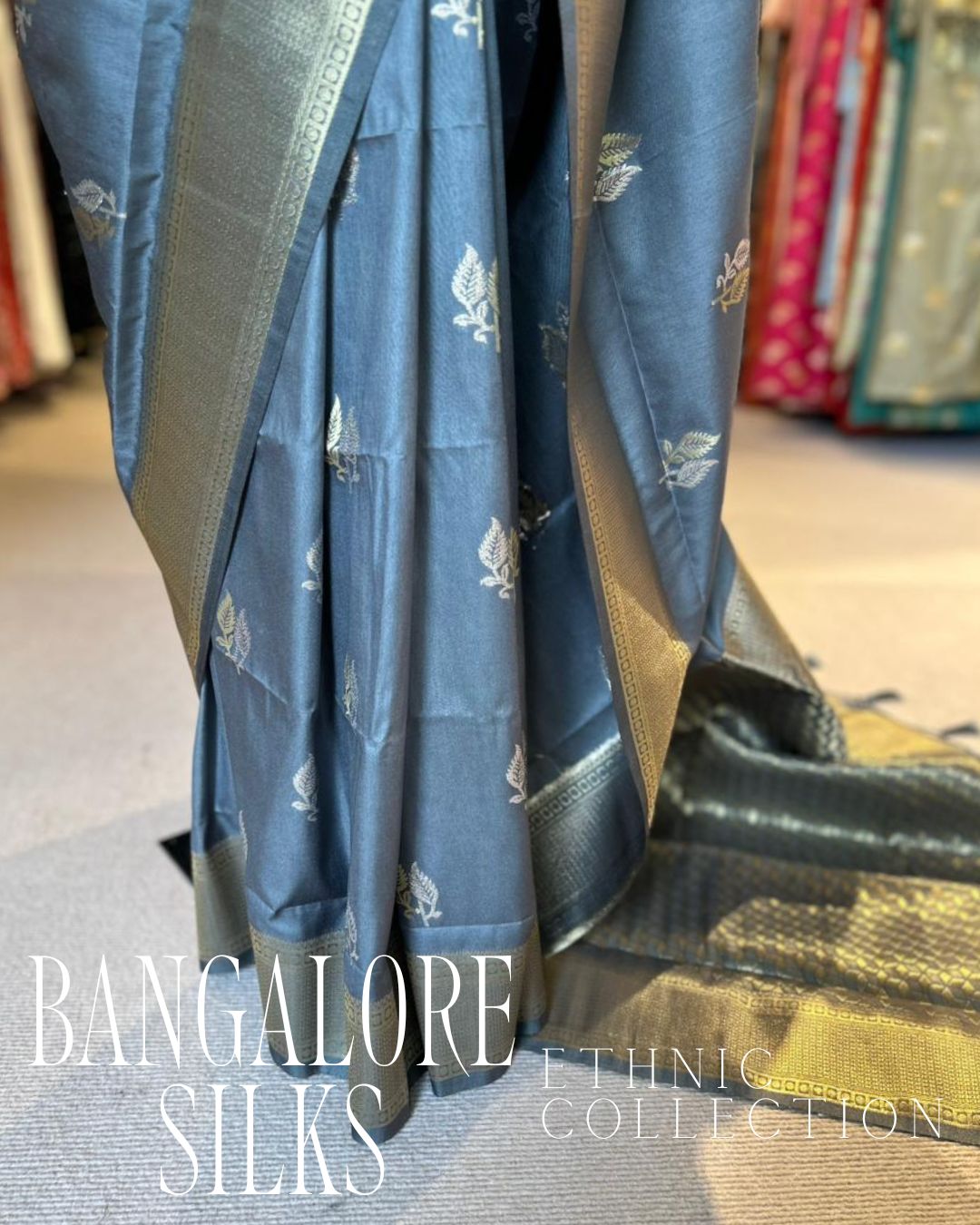 Bangalore Silks - Gray (0126)