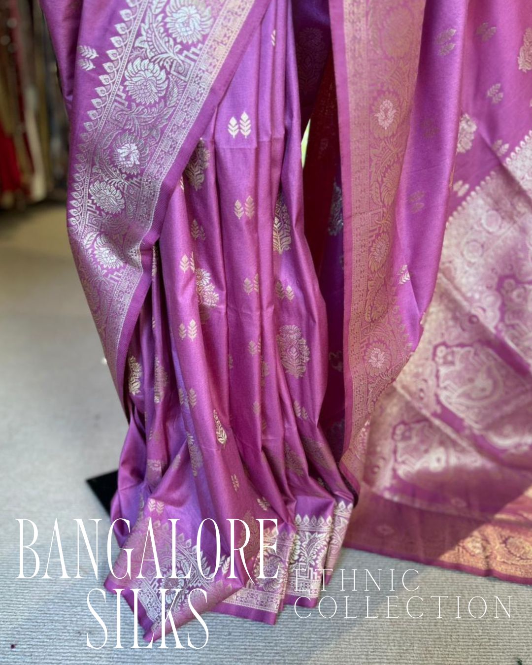 Bangalore Silks - Purple pink (0130)