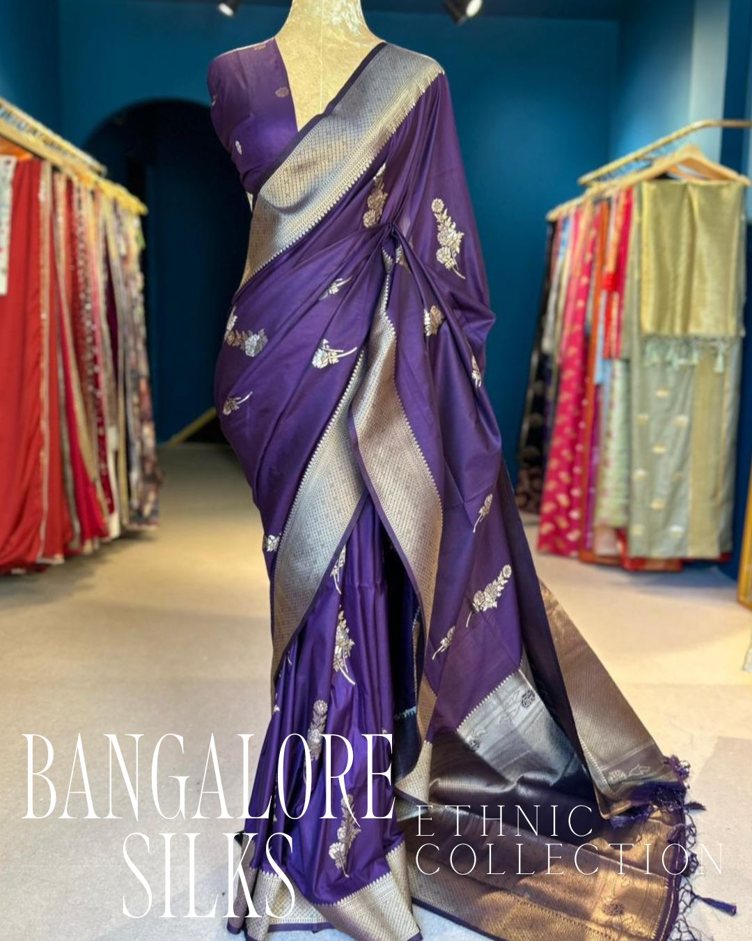Bangalore Silks - Dark Purple (0125)