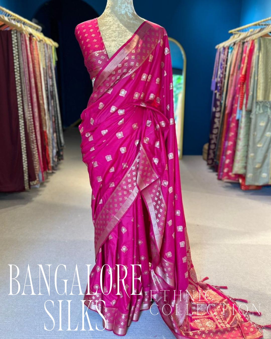 Bangalore Silks - Magenta