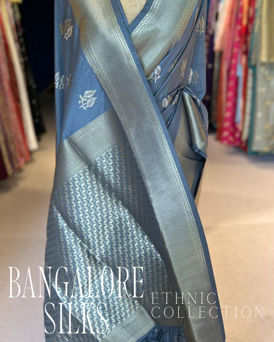 Bangalore Silks - Gray (0126)