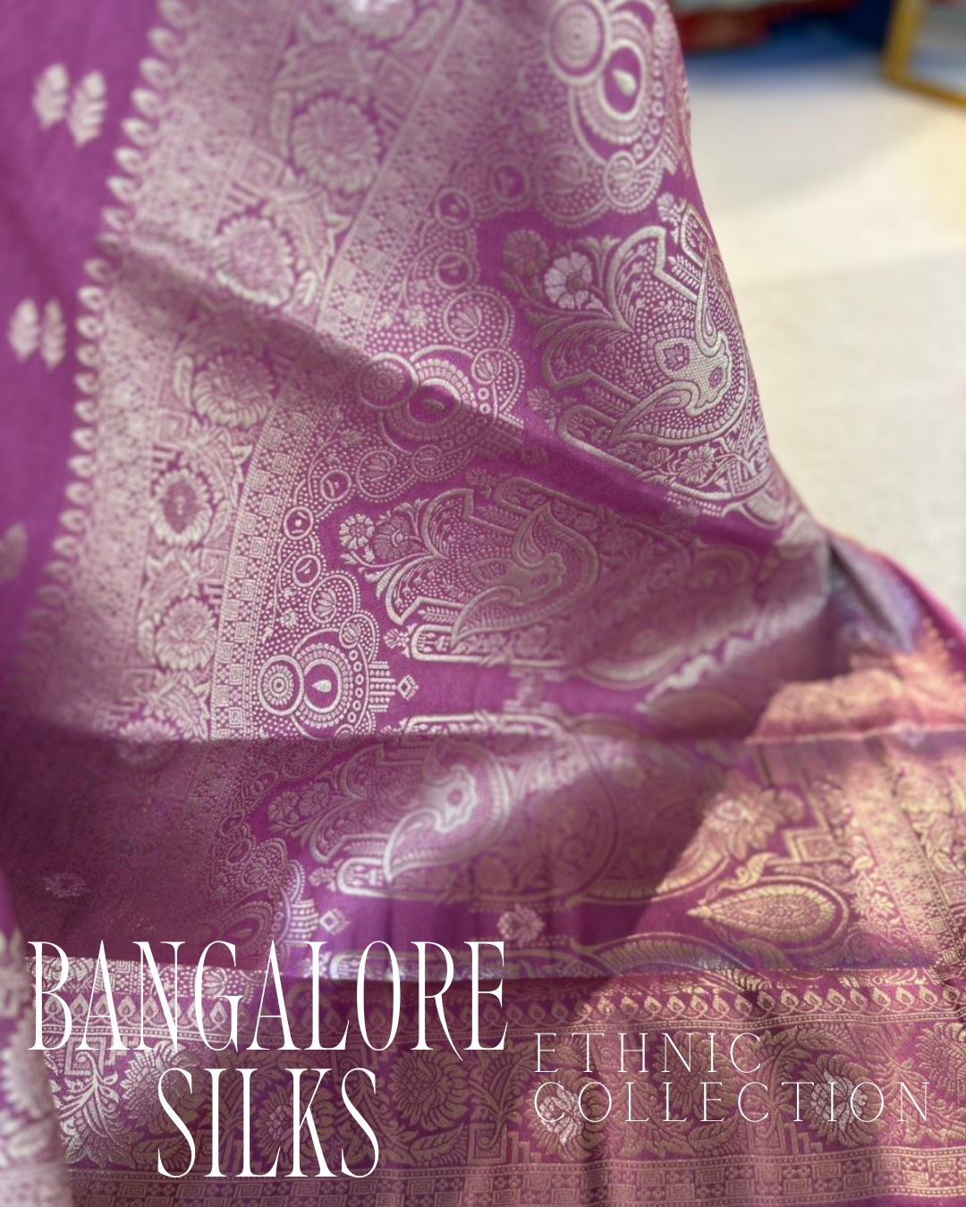 Bangalore Silks - Purple pink (0130)