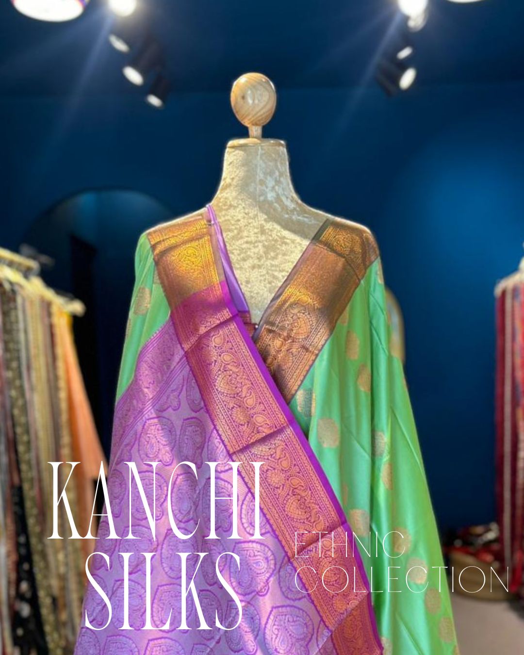 Kanchi Silk Saree - Green