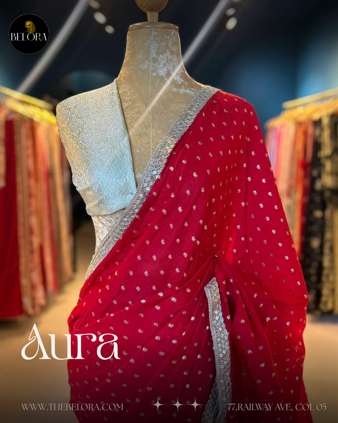 Red Soft Brocade