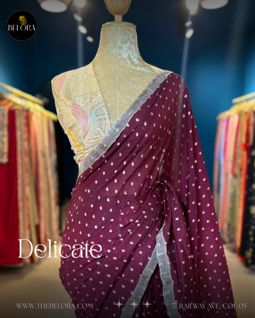 Maroon Soft Brocade (0212)
