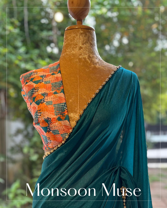 Monsoon Muse: Teal Blue