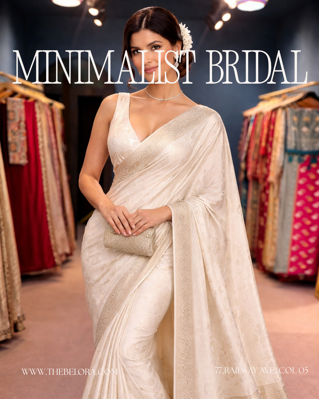 Minimalist Bridal Saree Collection (Y 160047)