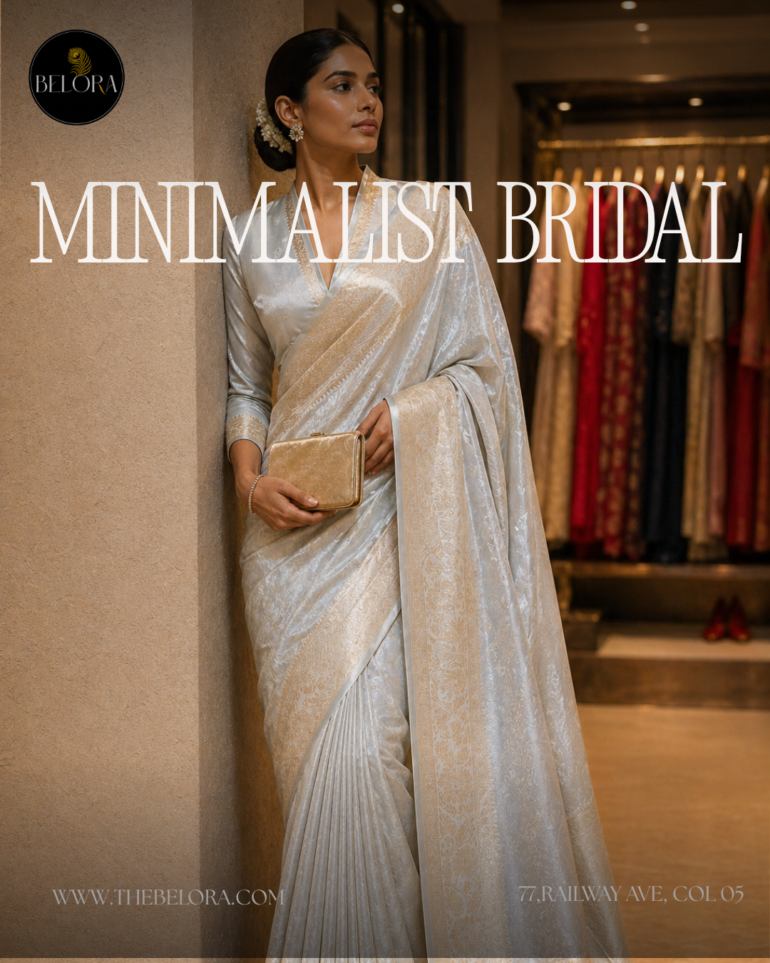 Minimalist Bridal Saree Collection (Y166951)