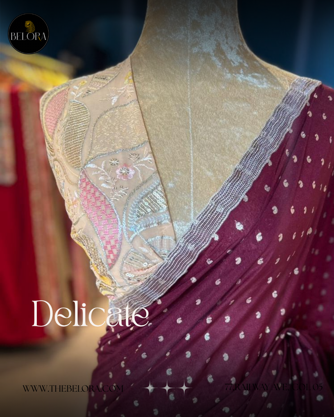 Maroon Soft Brocade (0212)