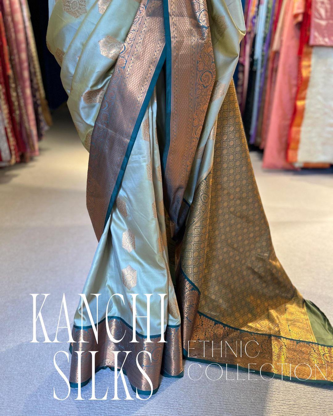 Kanchi Silk Saree - Beige
