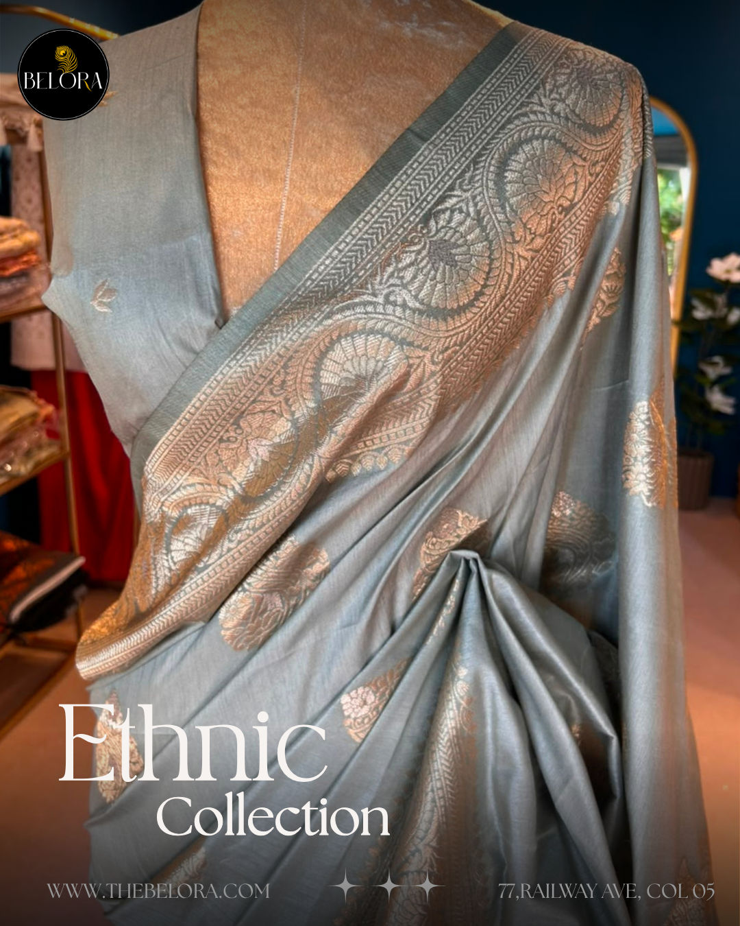 Bangalore Silks - Olive green (MSC 64634/0299)