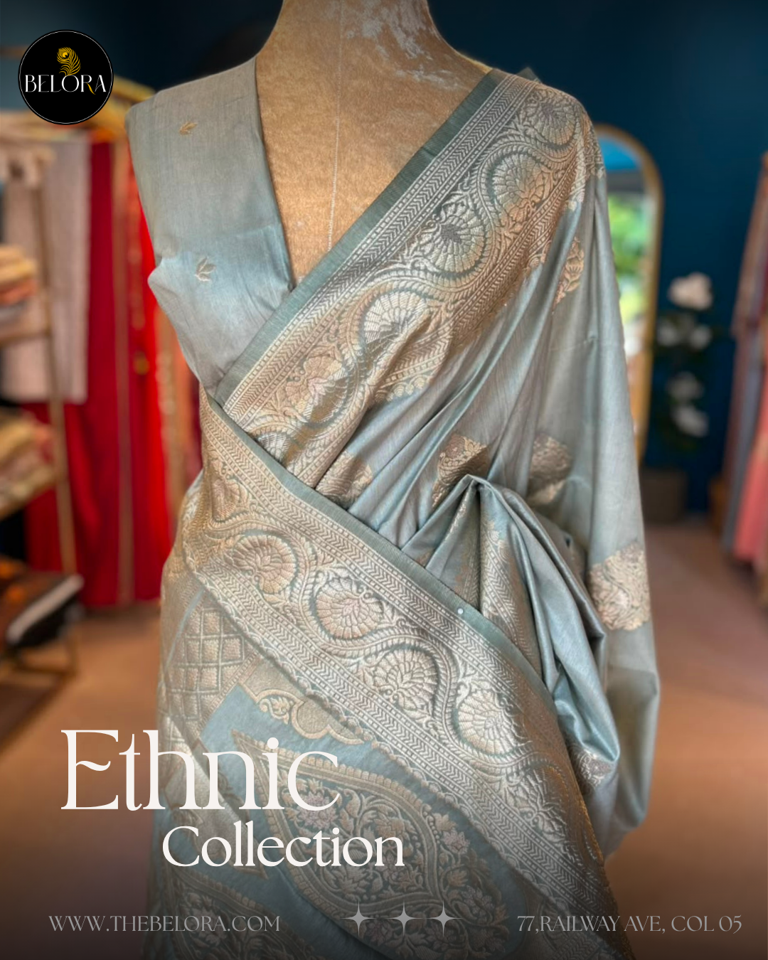 Bangalore Silks - Olive green (MSC 64634/0299)
