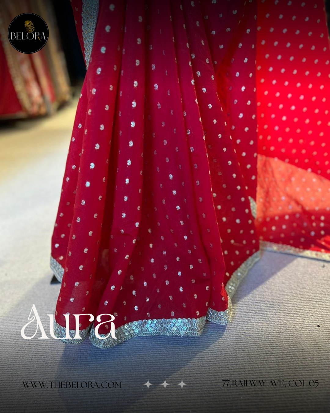 Red Soft Brocade