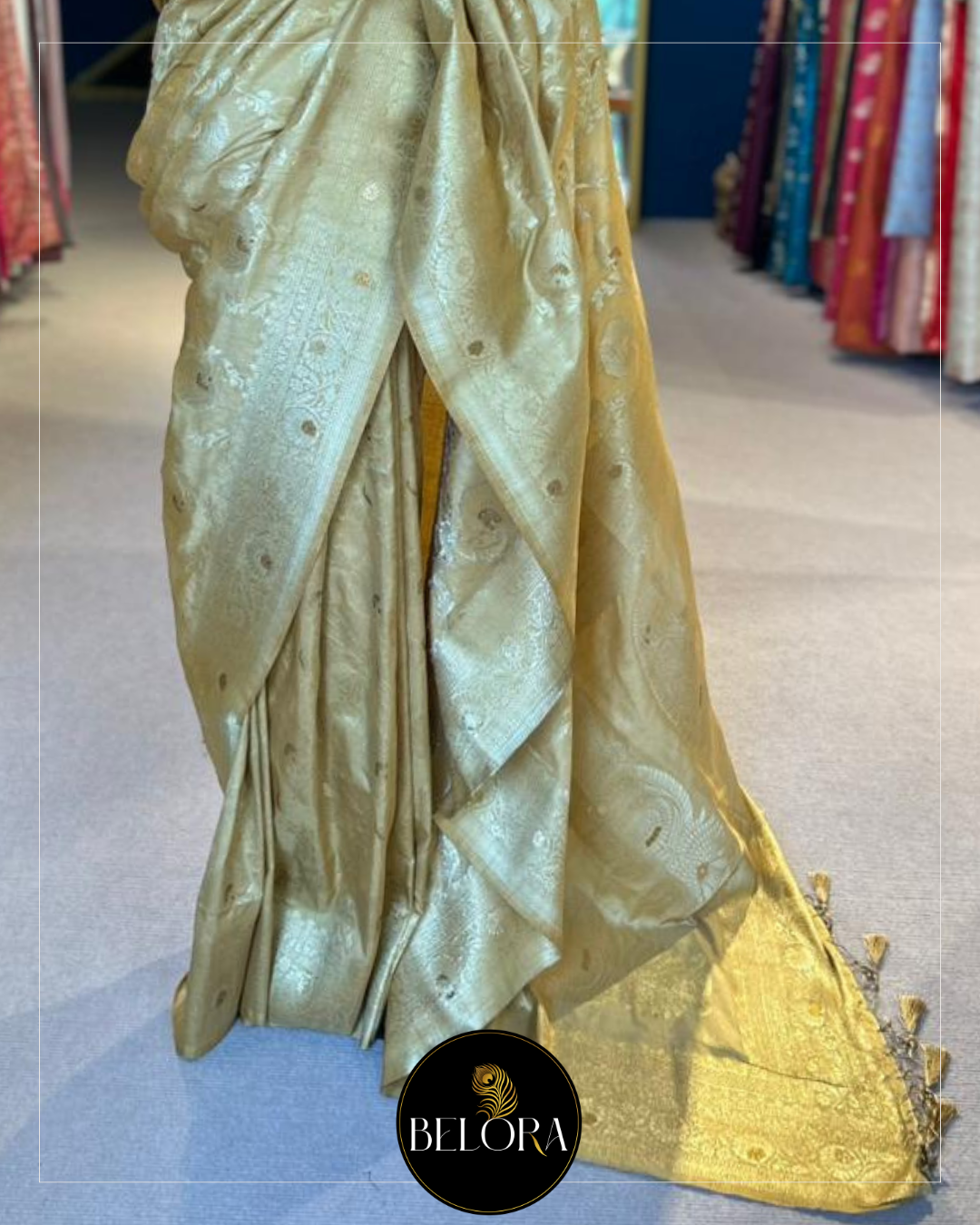 Bangalore Silks - Gold (0055)