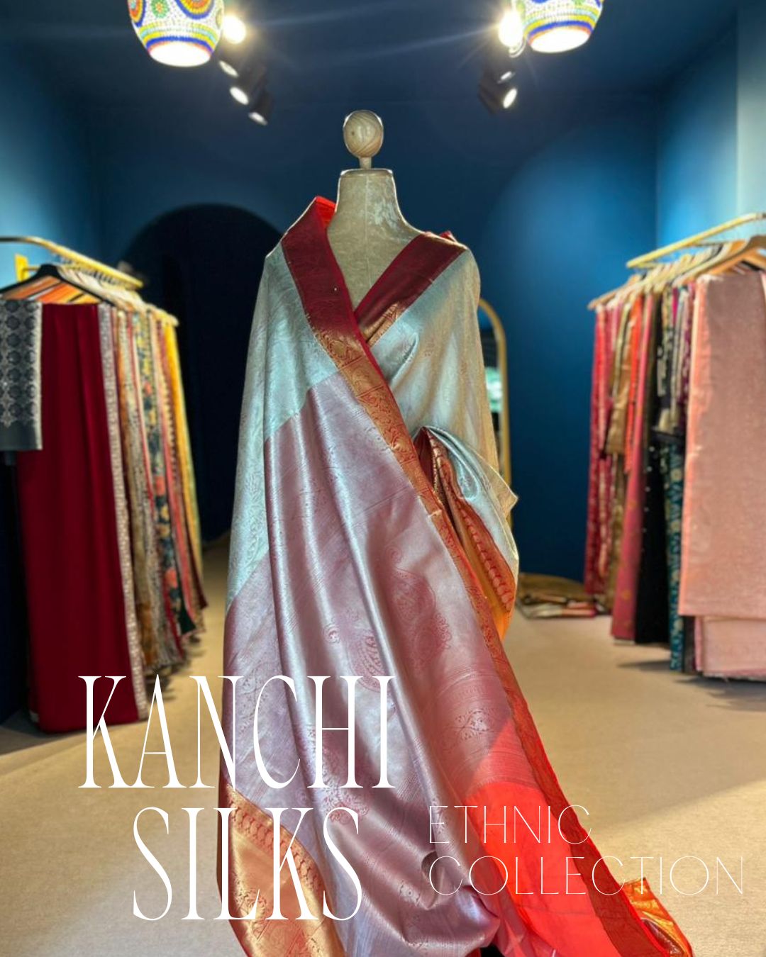 Kanchi Silk Saree - White Brocade