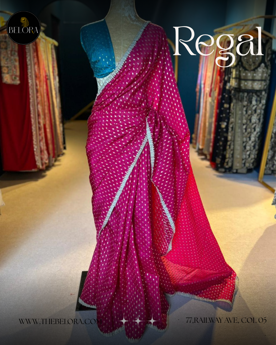 Magenta Soft Brocade (0211)