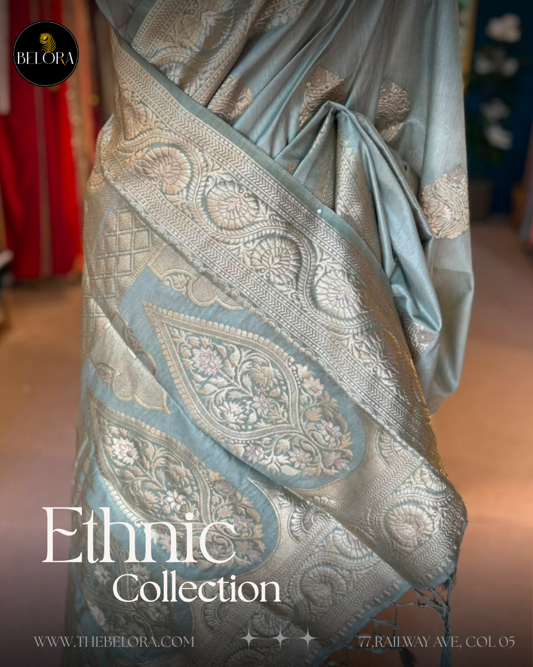 Bangalore Silks - Olive green (MSC 64634/0299)